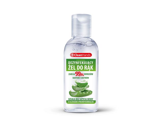 Clean Hands Żel dezynfekujący do rąk z aloesem i prowitaminą B5 interakcje ulotka żel 50 ml