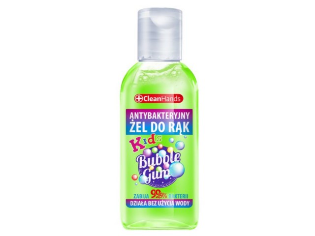 Clean Hands Żel do rąk dla dzieci antybakteryjny guma balonowa interakcje ulotka żel  50 ml