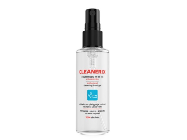 CLEANERIX Oczyszczający Żel d/rąk antybakteryjny interakcje ulotka żel - 55 ml (but.z aplik.)