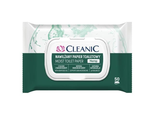 Cleanic Naturals Hemp Papier nawilżany interakcje ulotka chusteczka - 50 szt.