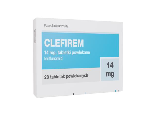 Clefirem interakcje ulotka tabletki powlekane 14 mg 28 tabl.