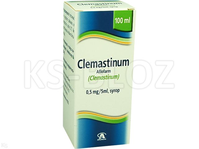 Clemastinum Aflofarm interakcje ulotka syrop 500 mcg/5ml 