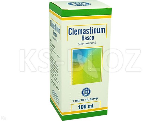 Clemastinum Hasco interakcje ulotka syrop 1 mg/10ml 100 ml