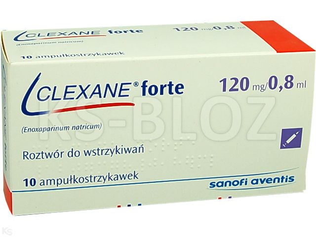 Clexane Forte interakcje ulotka roztwór do wstrzykiwań w ampułko-strzykawce 120 mg/0,8ml (12 000 j.m.) 