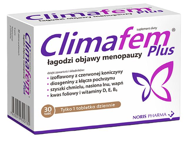 Climafem Plus interakcje ulotka tabletki powlekane - 30 tabl.