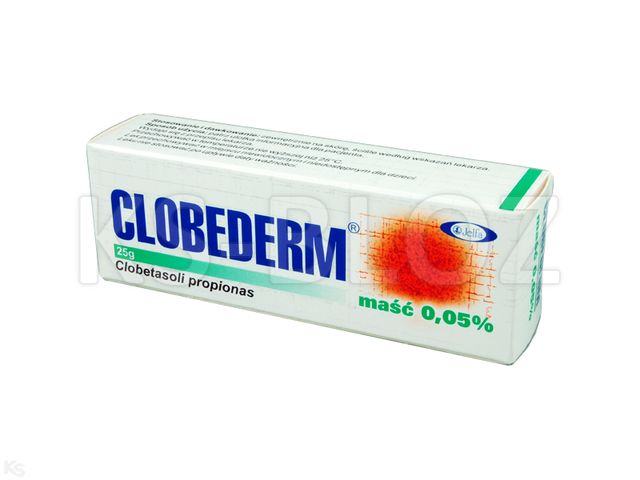 Clobederm interakcje ulotka maść 0,5 mg/g 25 g
