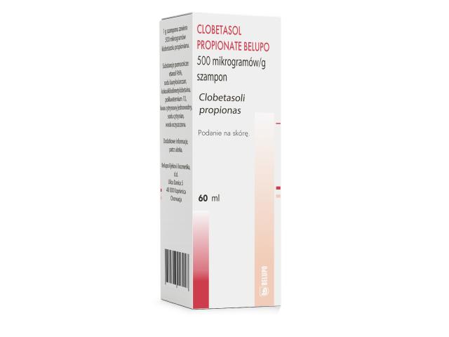 Clobetasol Propionate Belupo interakcje ulotka szampon 500 mcg/g 60 ml