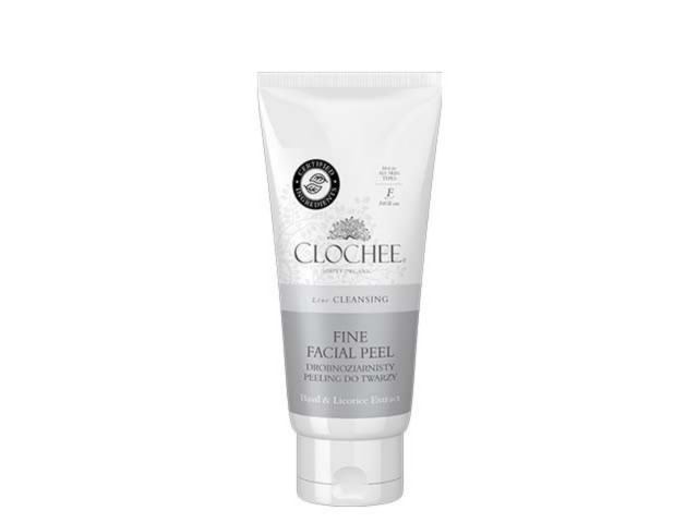 CLOCHEE SIMPLY ORGANIC LINE CLEANSING Peeling drobnoziarnisty d/twarzy interakcje ulotka peeling - 100 ml