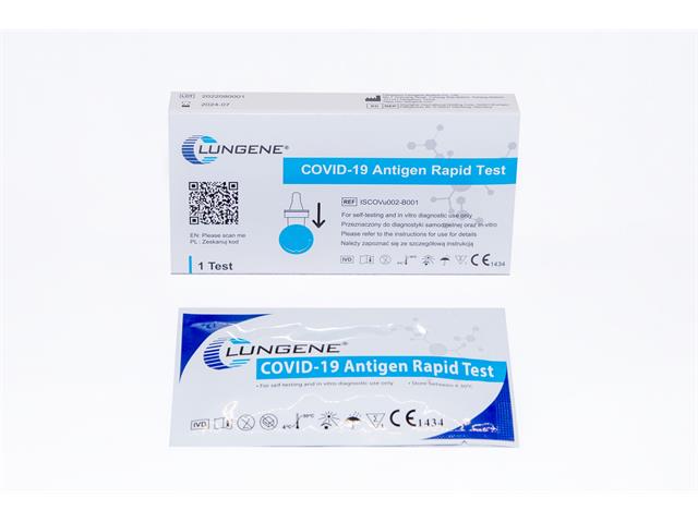 Clungene Covid-19 Antigen Rapid Test interakcje ulotka test  1 szt.