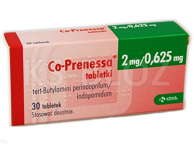 Co-Prenessa 2 mg/0,625 mg interakcje ulotka tabletki 2mg+625mcg 30 tabl. | 3 blist.po 10 szt.