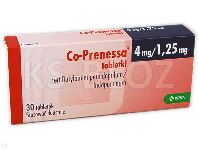 Co-Prenessa 4 mg/1,25 mg interakcje ulotka tabletki 4mg+1,25mg 30 tabl. | 3 blist.po 10 szt.