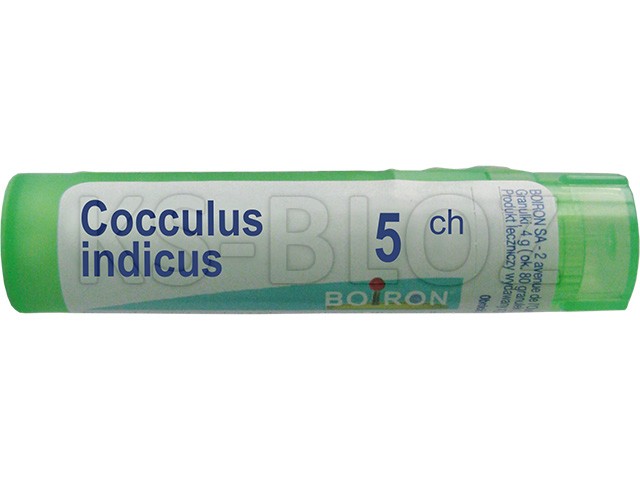 Cocculus Indicus 5 CH interakcje ulotka granulki  4 g