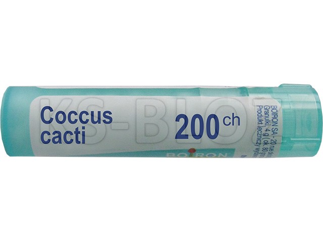 Coccus Cacti 200 CH interakcje ulotka granulki  4 g