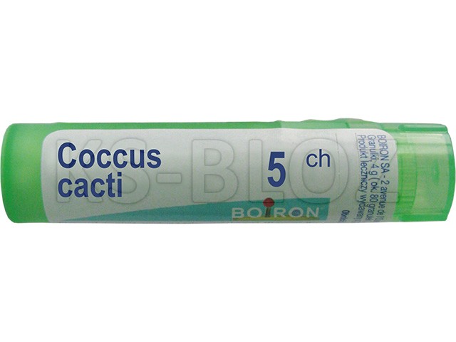 Coccus Cacti 5 CH interakcje ulotka granulki  4 g