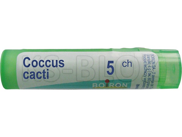 Coccus Cacti 5 CH interakcje ulotka granulki  4 g