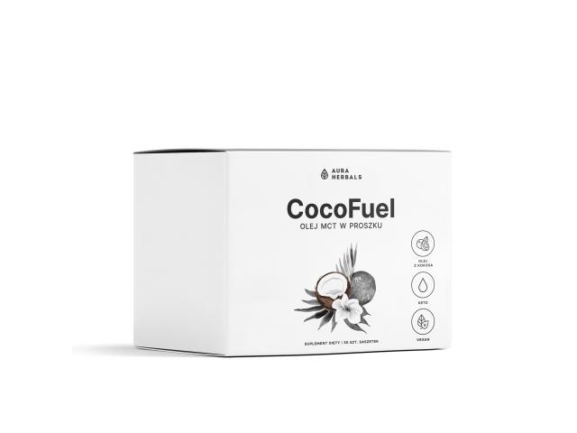 CocoFuel Olej MCT interakcje ulotka proszek - 30 sasz. po 10 g