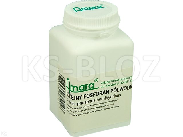 Codeinum Phosphoricum Hemihydricum interakcje ulotka substancja - 1 g