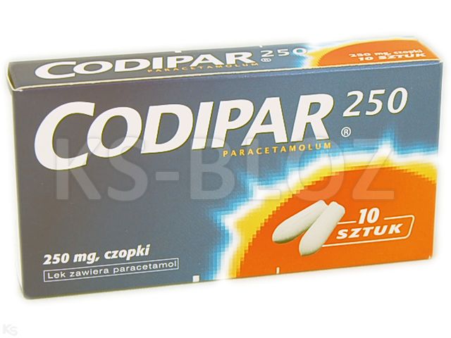 Codipar 250 interakcje ulotka czopki doodbytnicze 250 mg 10 czop.