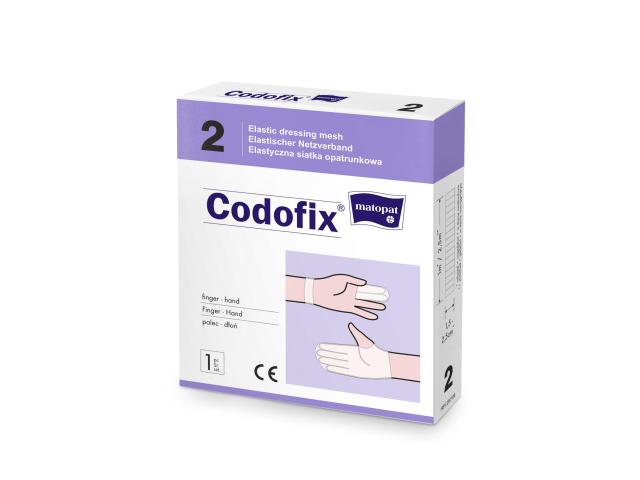 Codofix 2 Siatka opatrunkowa palec, dłoń elastyczna 2-2,5 cm x 1 m interakcje ulotka siatka opatrunkowa  1 szt.
