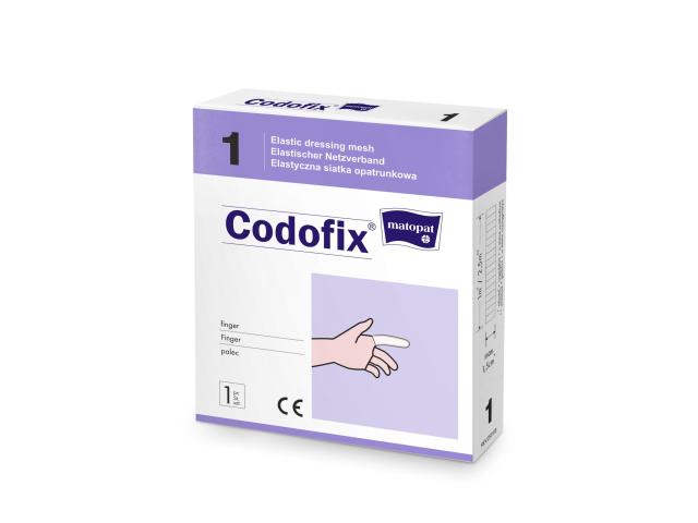 Codofix Siatka opatrunkowa palec elastyczna 1 1-1,5 cm x 1 m interakcje ulotka   1 szt.