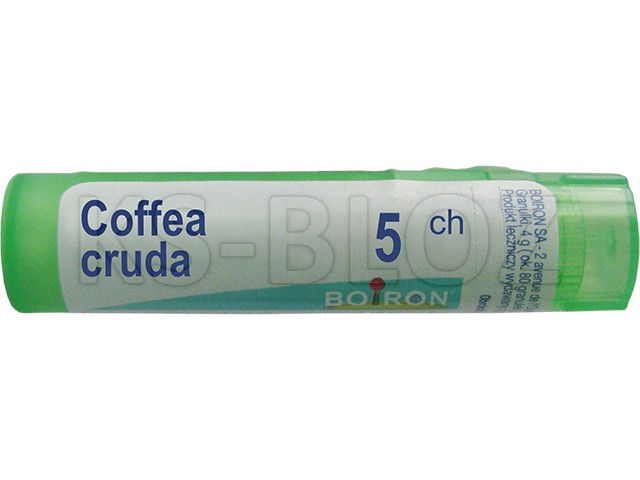 Coffea Cruda 5 CH interakcje ulotka granulki  4 g