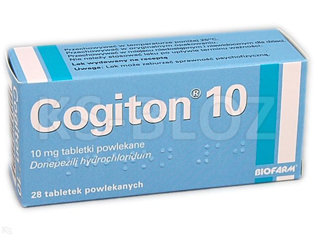 Cogiton 10 interakcje ulotka tabletki powlekane 10 mg 28 tabl. | 4 blist.po 7 szt.