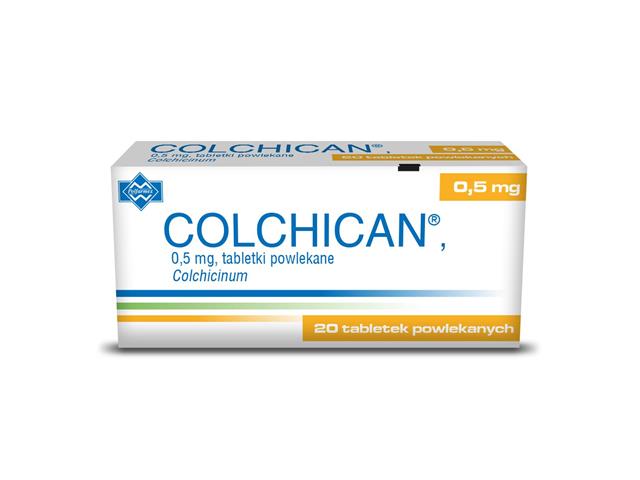 Colchican interakcje ulotka tabletki powlekane 500 mcg 