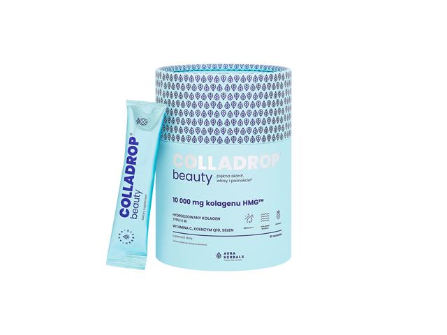 Colladrop Beauty Kolagen HMG 10000 mg ananas interakcje ulotka saszetka - 30 sasz.