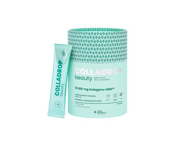 Colladrop Beauty Kolagen HMG 10000 mg mojito interakcje ulotka saszetka - 30 sasz.