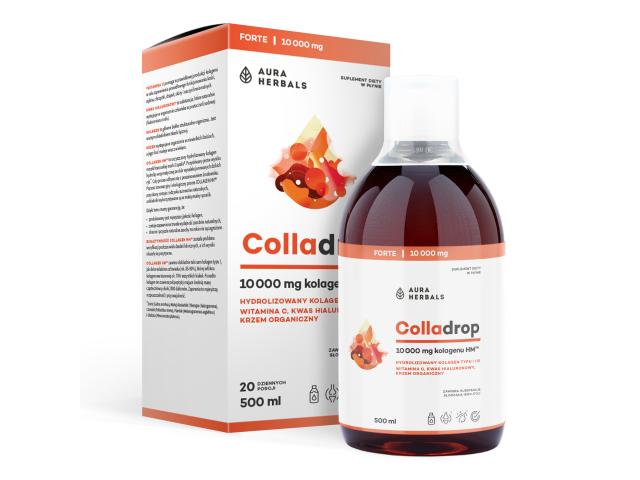 Colladrop Forte Kolagen Morski 10000 mg interakcje ulotka płyn 500 ml