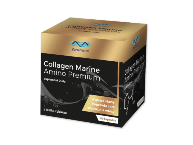 Collagen Marine Amino Premium interakcje ulotka kapsułki - 60 kaps.