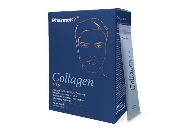 Collagen MEN Pharmovit interakcje ulotka saszetka  20 sasz.