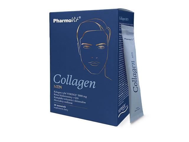 Collagen MEN Pharmovit interakcje ulotka saszetka - 20 sasz.