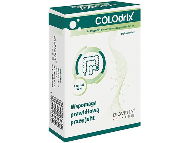 Colodrix interakcje ulotka proszek  4 sasz. po 10 g