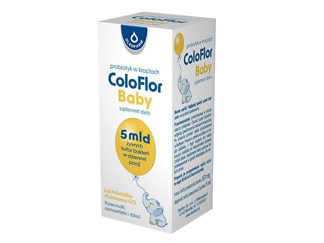 Coloflor Baby interakcje ulotka krople  5 ml
