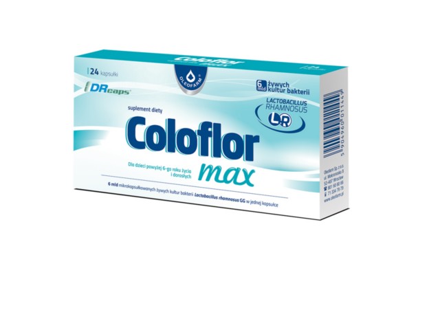 Coloflor Max interakcje ulotka kapsułki  24 kaps.