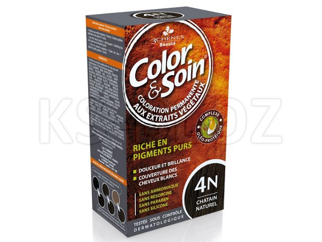 Color & Soin Farba do włosów 4N interakcje ulotka   135 ml