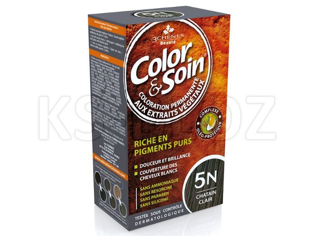 Color & Soin Farba do włosów 5N interakcje ulotka farba do włosów  135 ml