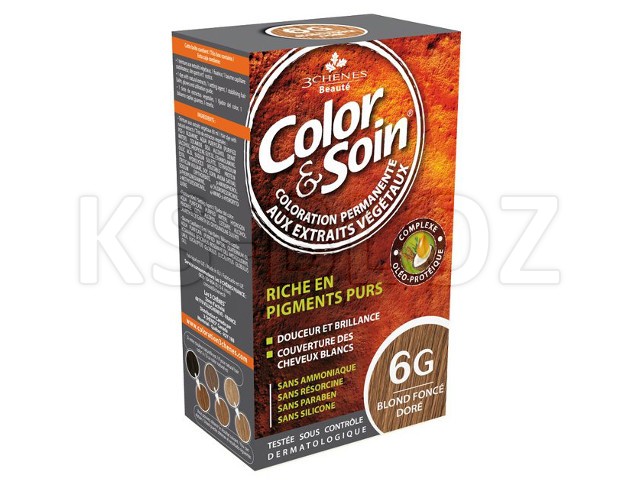 Color & Soin Farba do włosów 6G interakcje ulotka   135 ml