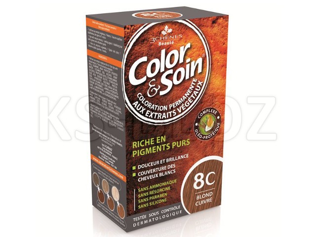 Color & Soin Farba do włosów 8C interakcje ulotka farba do włosów  135 ml