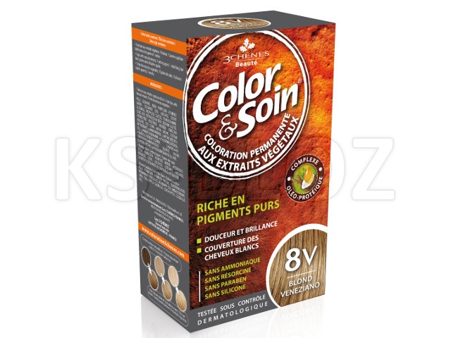 Color & Soin Farba do włosów 8V interakcje ulotka farba do włosów  135 ml