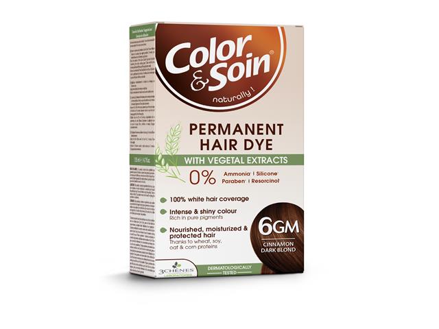 Color & Soin Farba do włosów cynamonowy ciemny blond 6GM interakcje ulotka   135 ml