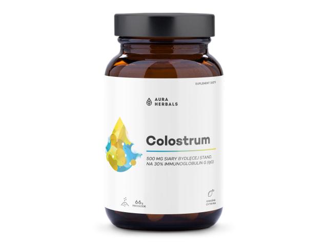 Colostrum 500 mg kwaśna cytryna interakcje ulotka proszek - 66 g