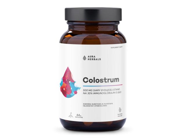 Colostrum 500 mg słodka malina interakcje ulotka proszek - 66 g