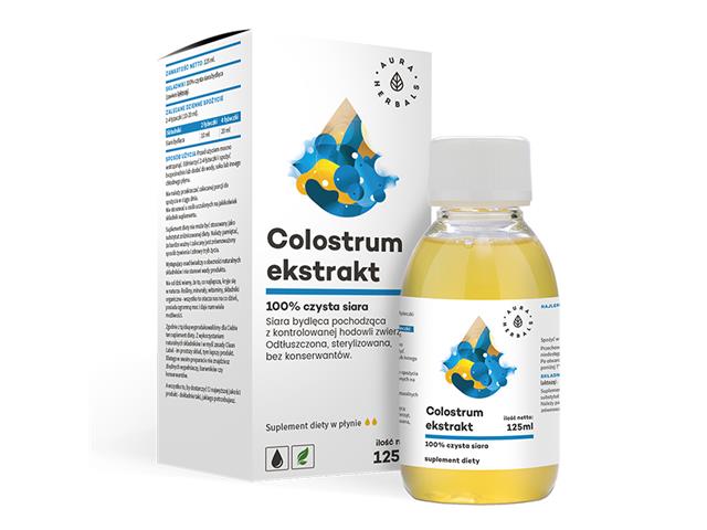 Colostrum Ekstrakt 100% czysta siara bydlęca interakcje ulotka płyn  125 ml
