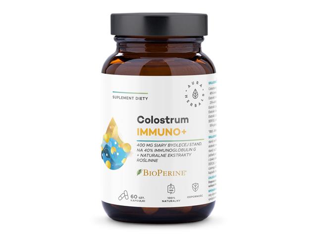 Colostrum Immuno + BioPerine interakcje ulotka kapsułki  60 kaps.