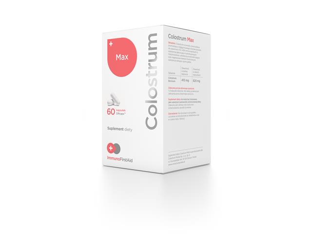 Colostrum MAX interakcje ulotka kapsułki - 60 kaps.