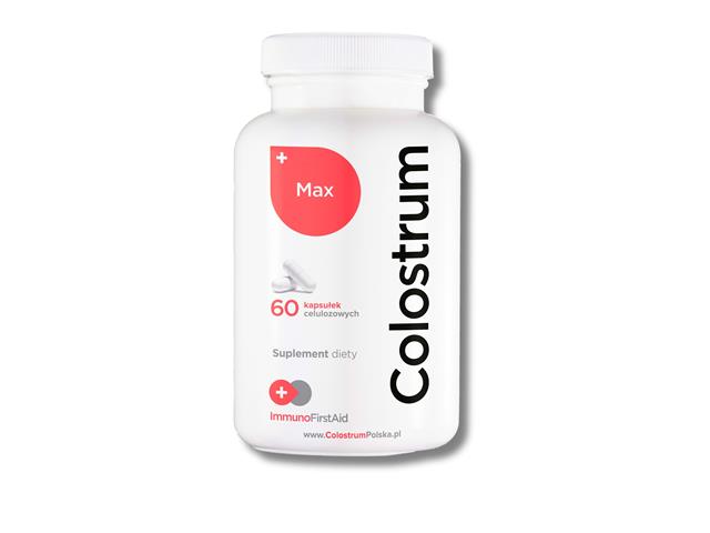 Colostrum Max interakcje ulotka kapsułki z roślinnej celulozy  60 kaps.