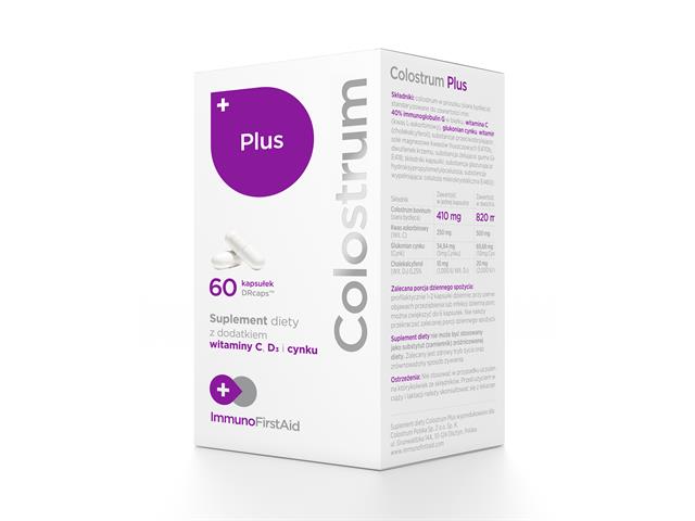 Colostrum Plus interakcje ulotka kapsułki  60 kaps.