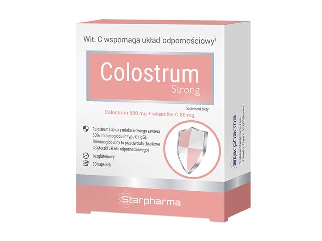 Colostrum Strong interakcje ulotka kapsułki - 30 kaps.